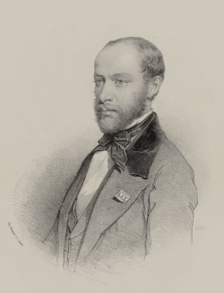 Portrait of the violinist and composer Henri Vieuxtemps (1820-1881), 1857. Creator: Anonymous.