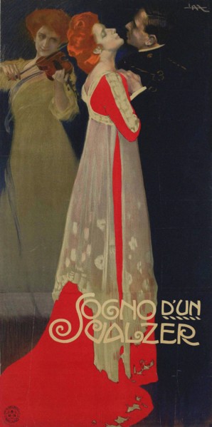 Sogno d'un valzer, 1910. Creator: Metlicovitz, Leopoldo (1868-1944).