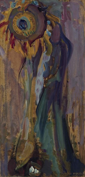 Dying sunflower I, 1908. Creator: Mondrian, Piet (1872-1944).