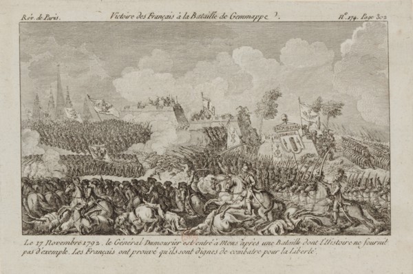 The Battle of Jemappes, 1792. Creator: Anonymous.