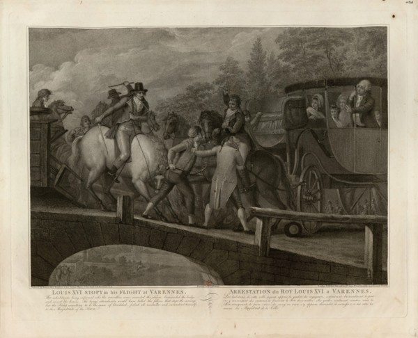 The arrest of Louis XVI and his family at Varennes, June 22, 1791, 1796. Creator: Bovi, Mariano (1757-1813).