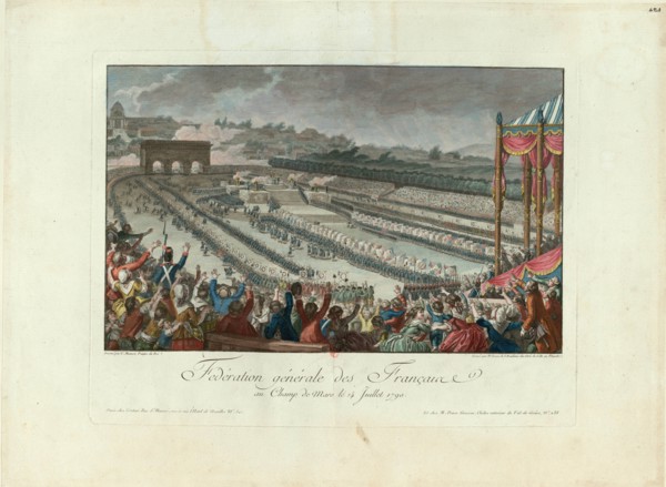 The Festival of the Federation at Champ de Mars on 14 July 1790, 1790. Creator: Helman, Isidore Stanislas (1743-1806/9).