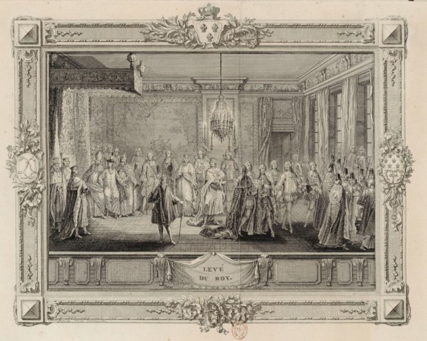 Levé du Roy (The levee of King Louis XVI), 1774-1775 . Creator: Patas, Charles Emmanuel (1744-1801).