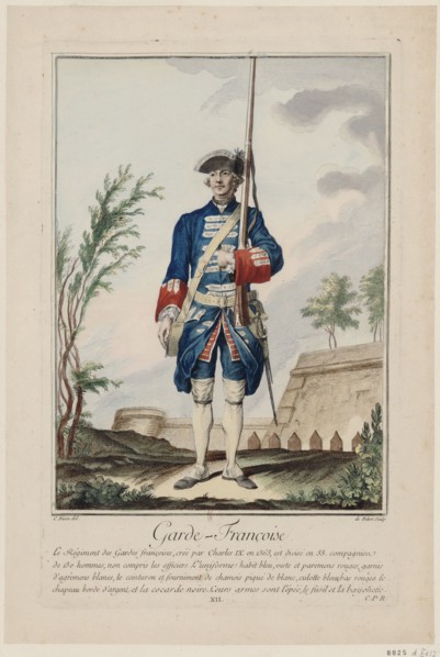 Gardes Françaises (The French Guards), 1756. Creator: De Fehrt, Antoine Jean (1723-1774).