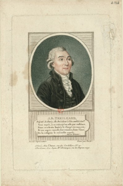 Portrait of Jean-Baptiste Treilhard (1742-1810) , c. 1790. Creator: Vérité, Jean-Baptiste (1756-1837).