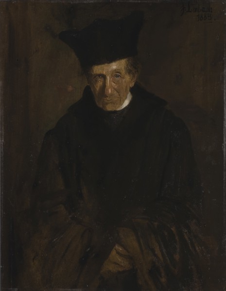 Portrait of Ignaz von Döllinger (1799-1890) , 1883. Creator: Lenbach, Franz, von (1836-1904).
