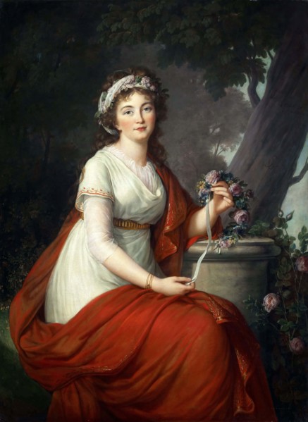 Portrait of Countess Tatyana Vasilyevna Yusupova, née von Engelhardt (1769-1841), 1797. Creator: Vigée Le Brun, Louise Élisabeth (1755-1842).