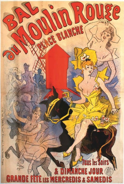 Bal du Moulin Rouge, 1889. Creator: Chéret, Jules (1836-1932).