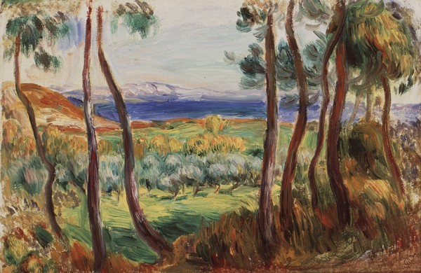 Pins aux environs de Cagnes, c. 1910. Creator: Renoir, Pierre Auguste (1841-1919).