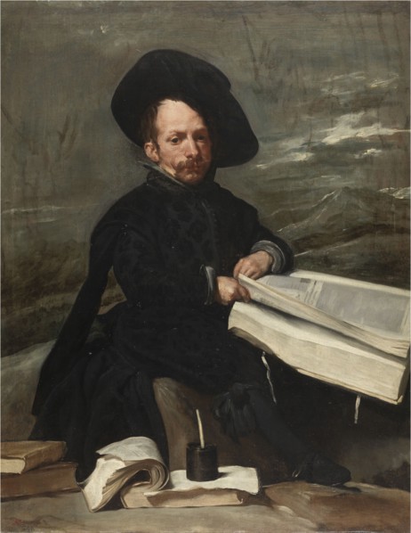 The Jester with books, c. 1640. Creator: Velàzquez, Diego (1599-1660).