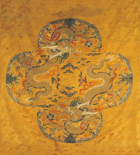 Dragon silk brocade fabric, End of 16th cen.. Creator: Anonymous master.