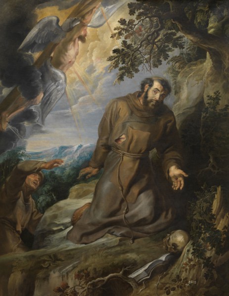 Saint Francis receiving the Stigmata, ca 1630-1634. Creator: Rubens, Pieter Paul (1577-1640).