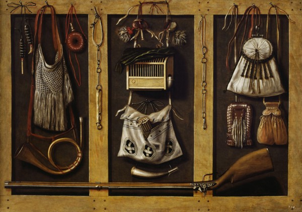 Still-Life with Hunting Equipment, c. 1660. Creator: Leemans, Johannes, (Workshop)  .