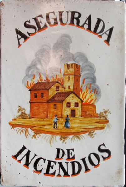 Asegurada de incendios, Second Half of the 19th cen.. Creator: Anonymous.