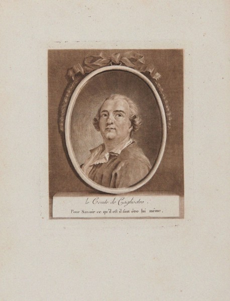 Portrait of Joseph Balsamo, comte de Cagliostro, 18th century. Creator: Anonymous.