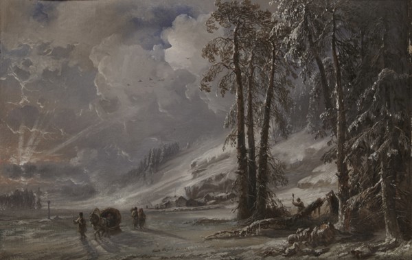 Forest at the foot of the Ural Mountains, 1872. Creator: Bossoli, Carlo (1815-1884).