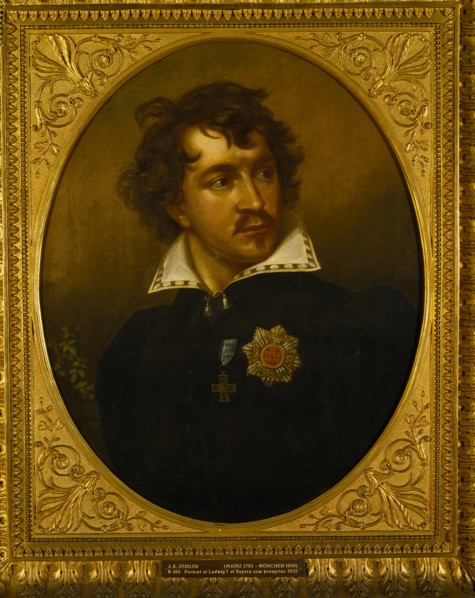 Portrait of Ludwig I of Bavaria (1786-1868), 1821-1822. Creator: Stieler, Joseph Karl (1781-1858).