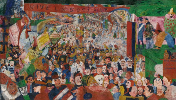 The Entry of Christ into Brussels in 1889, 1888. Creator: Ensor, James (1860-1949).