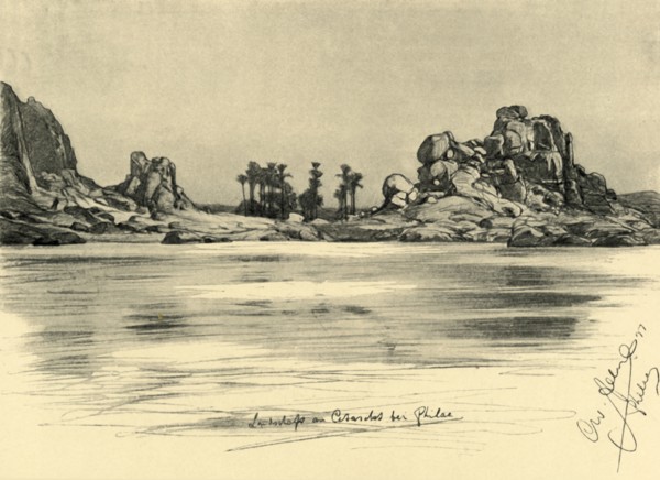 First Cataract near the Island of Philae on the River Nile, Egypt, 1898.  Creator: Christian Wilhelm Allers.