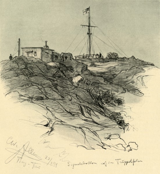 Signalling station, Tsingtao, China, 1898. Creator: Christian Wilhelm Allers.