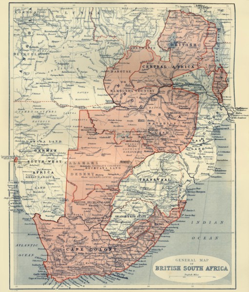 'General Map of British South Africa', 1900. Creator: Unknown.