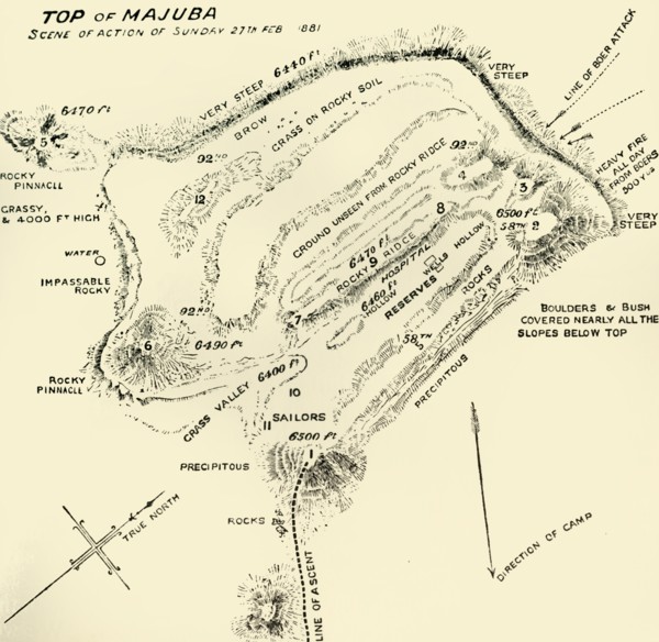 'Top of Majuba - Scene of Action of Sunday 27th Feb 1881', 1900. Creator: Unknown.