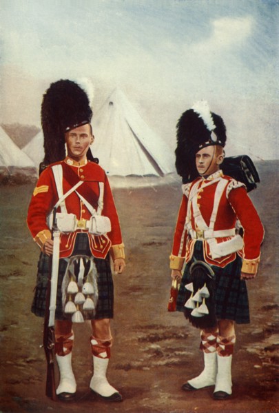 'Sergeant and Bugler, 1st Argyle and Sutherland Highlanders', 1900. Creator: Gregory & Co.