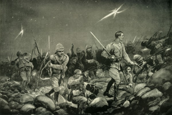 'Night Sortie from Mafeking', 1900. Creator: Richard Caton Woodville II.