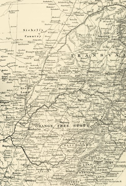 'Map of the Seat of War', 1900. Creator: Unknown.