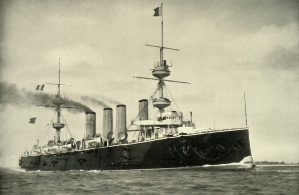 'H.M.S. "Powerful".', 1900. Creator: Symonds.
