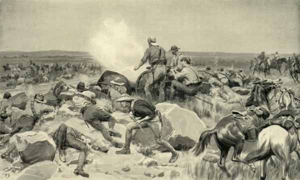 'Colonel Plumer's Gallant Attempt to Relieve Mafeking from the North', 1900. Creator: Frank Dadd.