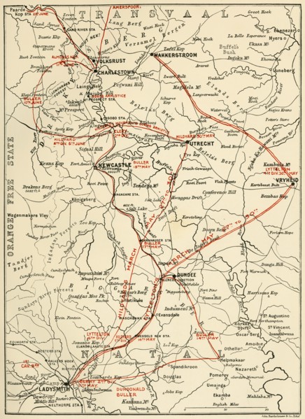 'Map Illustrating General Buller's Campaign in Natal - May-June 1900', 1901. Creator: Unknown.