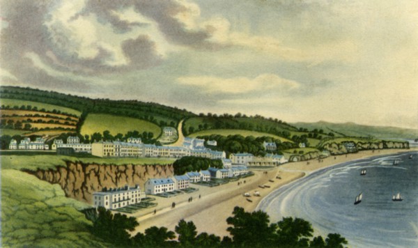 'View of Dawlish from the West Cliff, 1817', (1943).  Creator: Joseph Constantine Stadler.