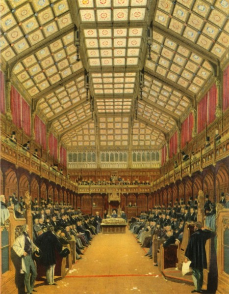 'The House of Commons During A Debate', 1858, (1947).  Creator: Unknown.