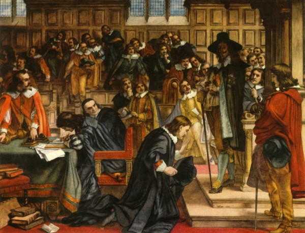 'Charles I and Speaker Lenthall', c1850, (1947).  Creator: Unknown.