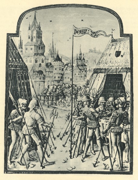 'James Earl of Douglas Wins Sir Henry Percy's Pennon..., 1388', c1456, (1946).  Creator: Unknown.