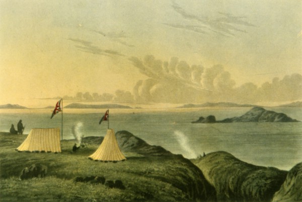 'View of the Arctic Sea from the Mouth of the Copper Mine River, Midnight, July 1821', (1946).  Creator: Unknown.