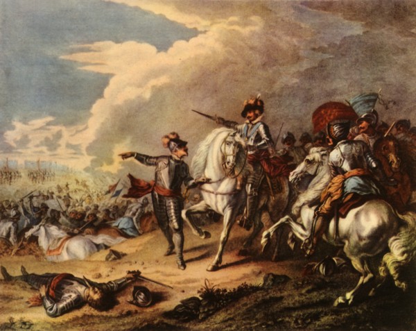 'The Battle of Naseby, 1645', 1727, (1944).  Creator: Dupuis.