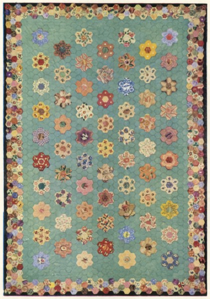 Patchwork quilt, 1943. Creator: Unknown.