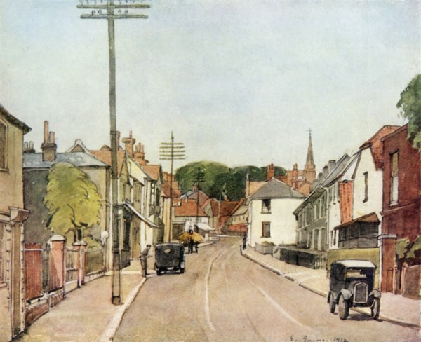 'An Essex Village: Ongar High Street', 1943. Creator: E. Eason.