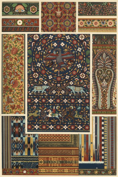 Indian embroidery, weaving, plaiting and lacquerwork, (1898). Creator: Unknown.