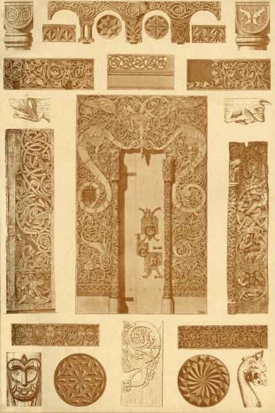 Scandinavian wood-carvings, (1898). Creator: Unknown.