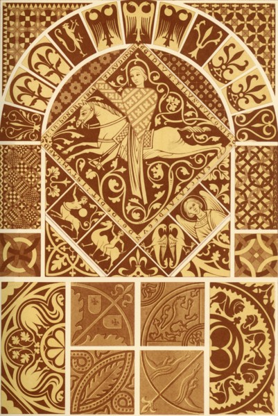 Medieval stone mosaic, (1898).  Creator: Unknown.