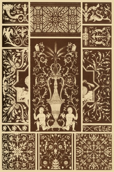 Italian Renaissance wood mosaic, (1898). Creator: Unknown.