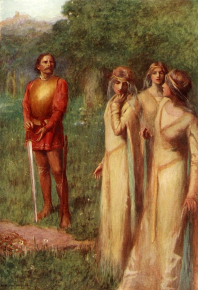 'Two of them looked meaningly at their companion', 1917. Creator: Unknown.