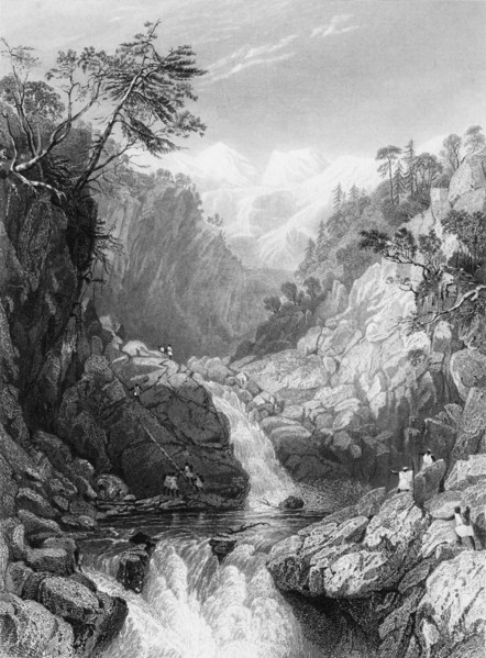 'View near the Source of the Jumna', 1838. Creator: George Francis White.