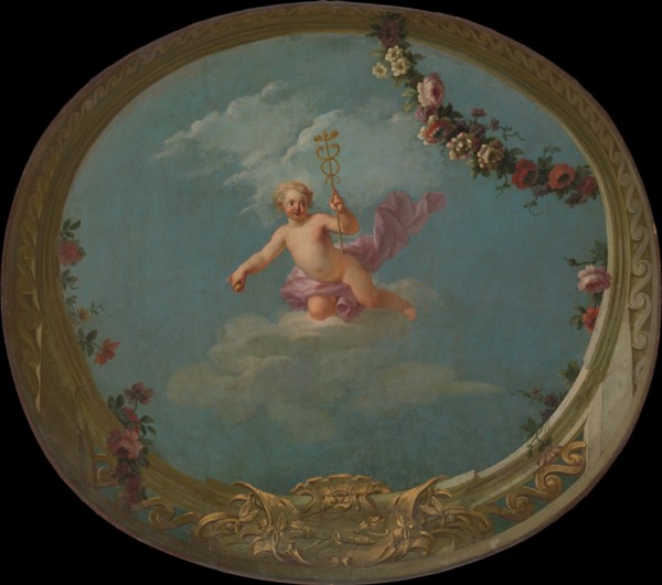 Cupid as a Messenger, with Caduceus, 18th century. Creator: Unknown.