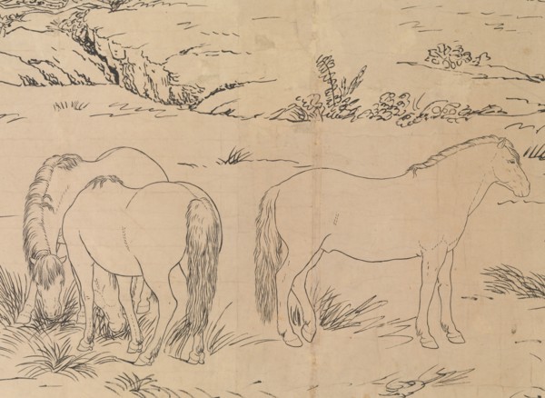 One Hundred Horses, datable to 1723-25. Creator: Giuseppe Castiglione.