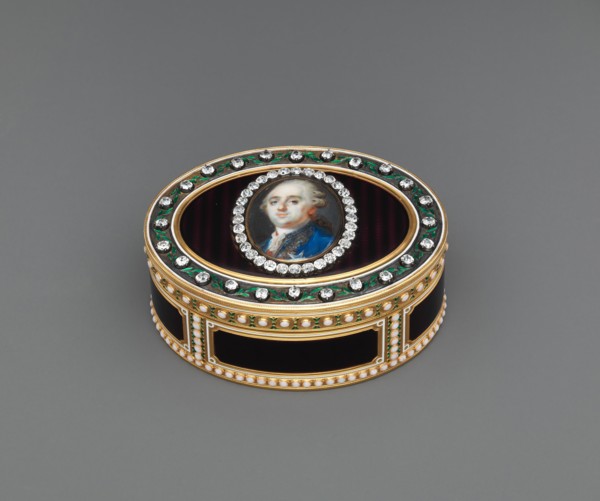 Snuffbox with portrait of Louis XVI (1754-1793), King of France, 1779-80. Creator: Joseph Etienne Blerzy.