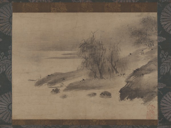 Ink Landscape (Suiboku sansui zu), 15th-early 16th century. Creator: Shinso Soami.